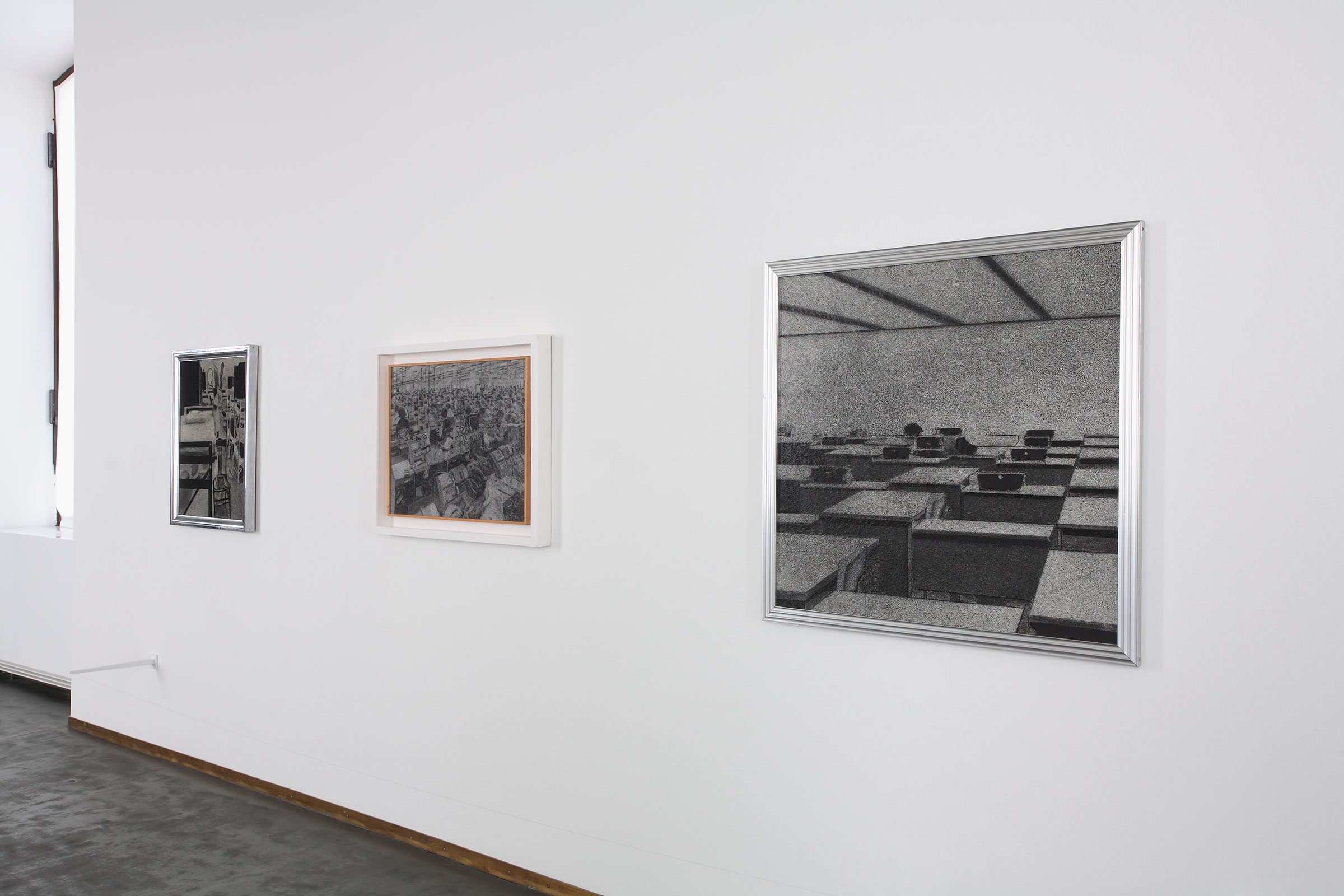 Richard Artschwager, Dormitory, 1968; Fabrikhalle, 1969; Office Scene, 1966
